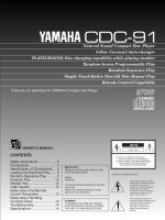 Yamaha CDC-91 - Owners Manual 
